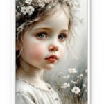 Calm Girl with Flowers – Soft Artistic Portrait