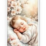 Sleeping Child Among Flowers – Soft Romantic Calm Art